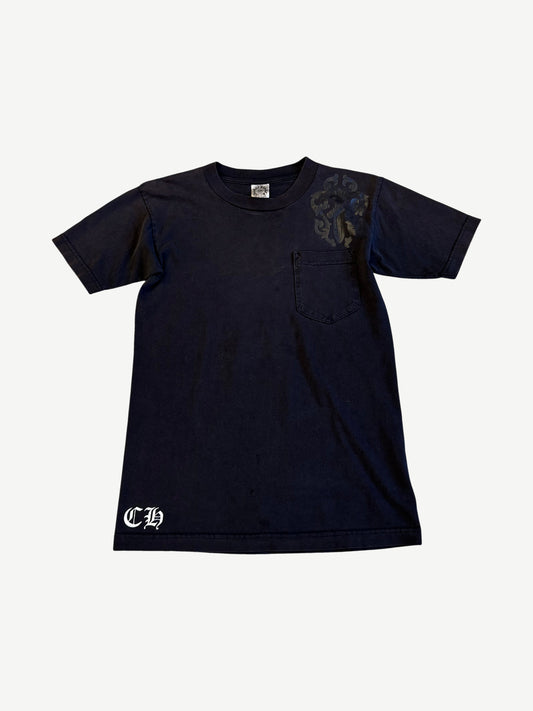 Chrome Hearts Vintage Tonal Cemetery Dagger Pocket Tee