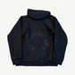 Chrome Hearts vintage zipup hoodie back in navy with tonal horseshoe Chrome Hearts print across shoulders