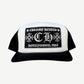 Chrome Hearts White Black CH Hollywood Trucker Hat