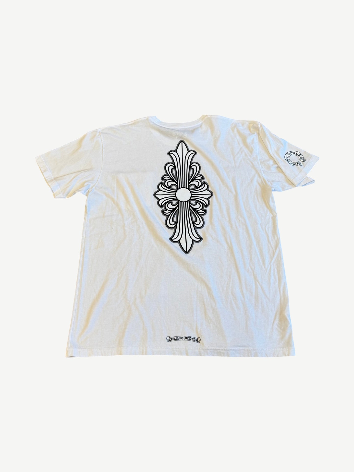 Chrome Hearts White Floral Cross Tee