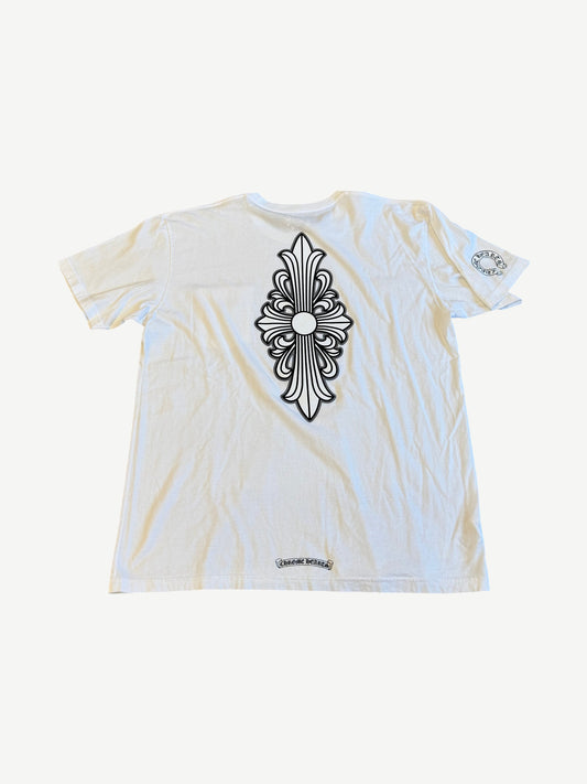 Chrome Hearts White Floral Cross Tee