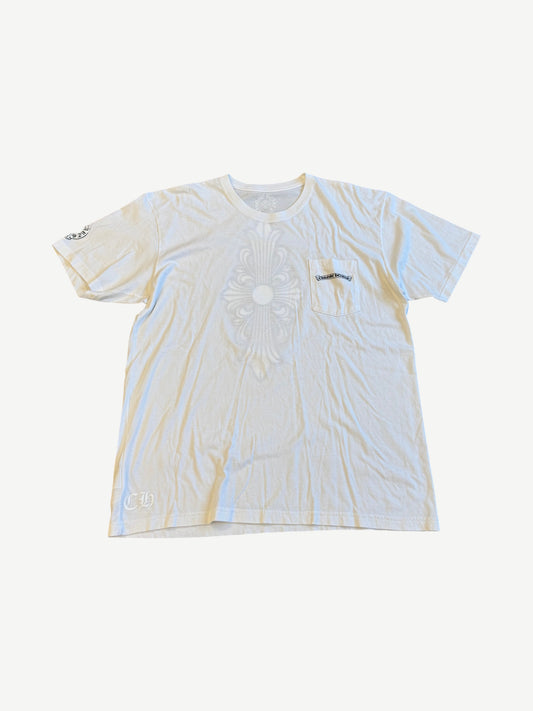 Chrome Hearts White Floral Cross Tee