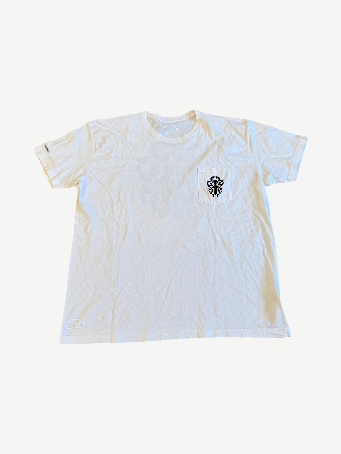 Chrome Hearts White Half & Half Vine Dagger Tee