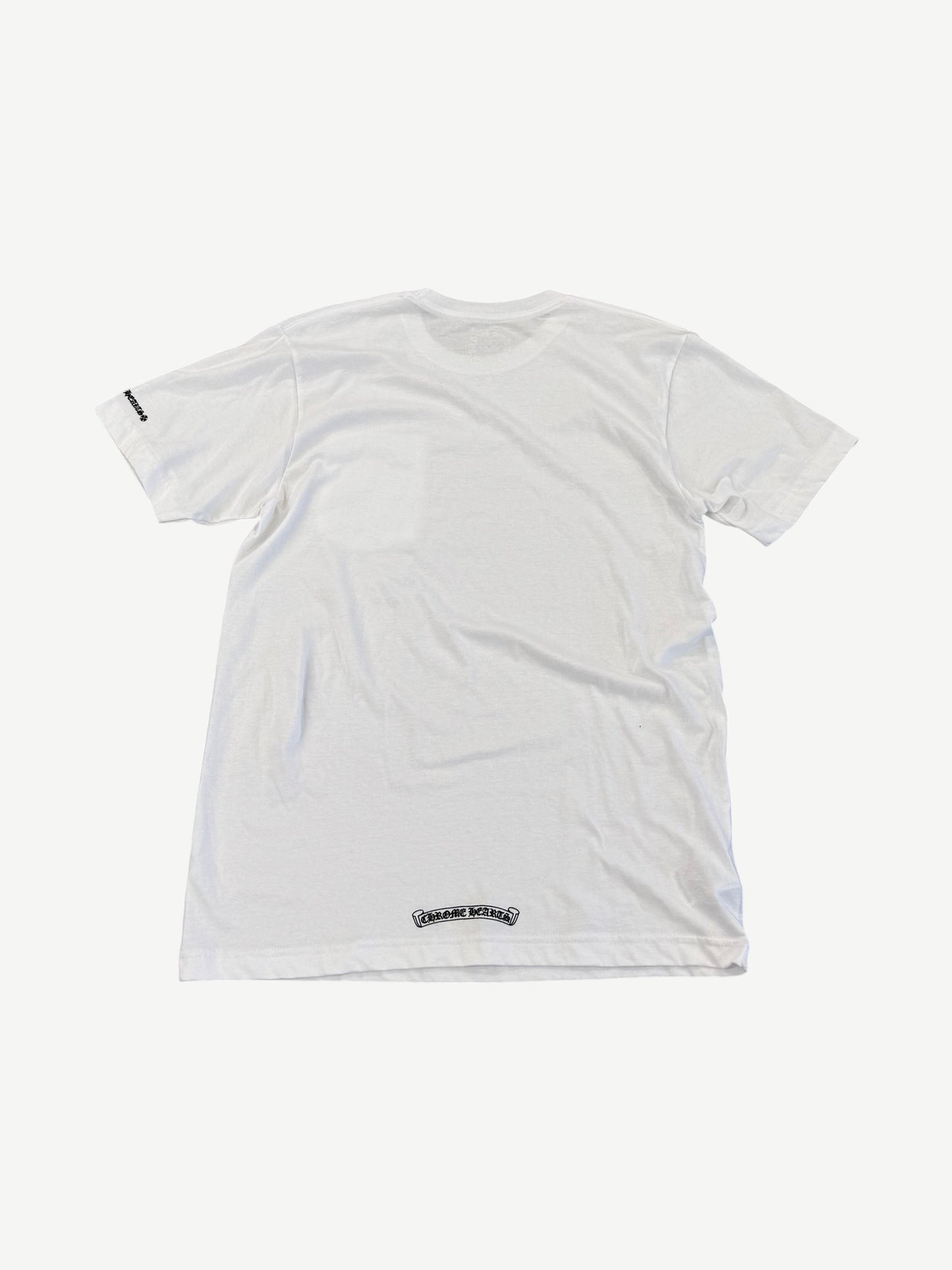 Chrome Hearts White Love You Neck Logo Tee