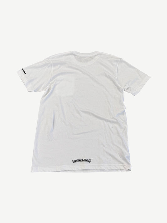 Chrome Hearts White Love You Neck Logo Tee