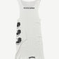 Chrome Hearts white rib tank, back view of plain ribbed body with narrow shoulder straps