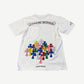 Chrome Hearts White Multicolor Crosses Cemetery Tee