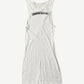 Chrome Hearts white ribbed tank top back view with Chrome Hearts gothic scroll logo across upper back