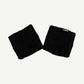 Chrome Hearts White Patent Leather Cross Patch Wrist Sweatbands