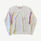 Chrome Hearts White Purple Neck Logo Longsleeve