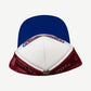 Chrome Hearts White Red Blue CH Hollywood Trucker Hat