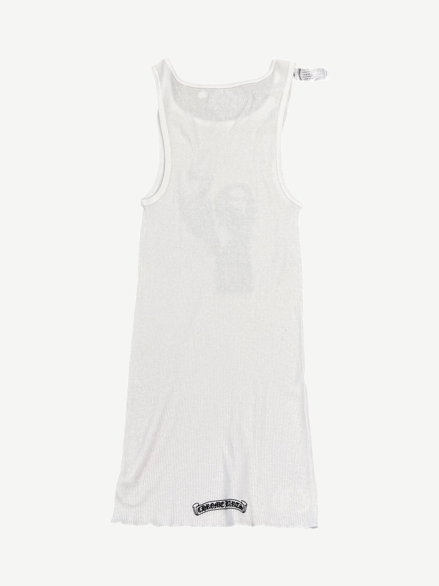 Chrome Hearts White Richard Stark Middle Finger Tank Top