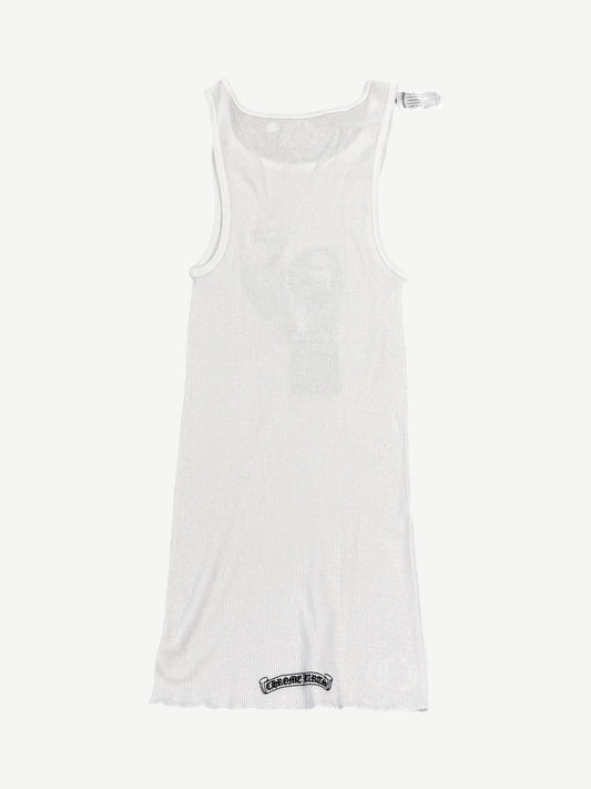 Chrome Hearts White Richard Stark Middle Finger Tank Top