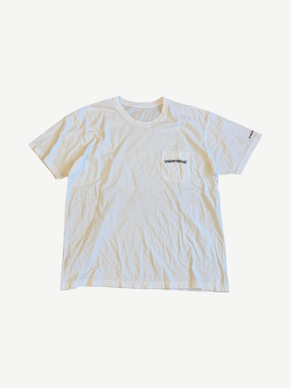 Chrome Hearts White Scroll Logo Tee