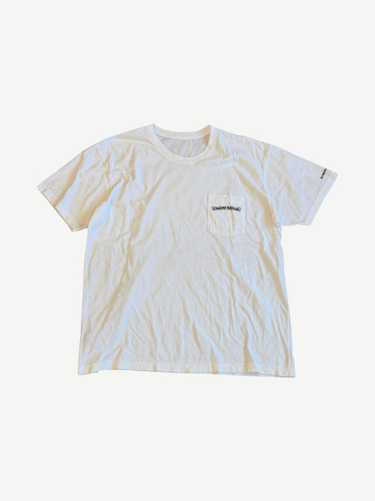 Chrome Hearts White Scroll Logo Tee