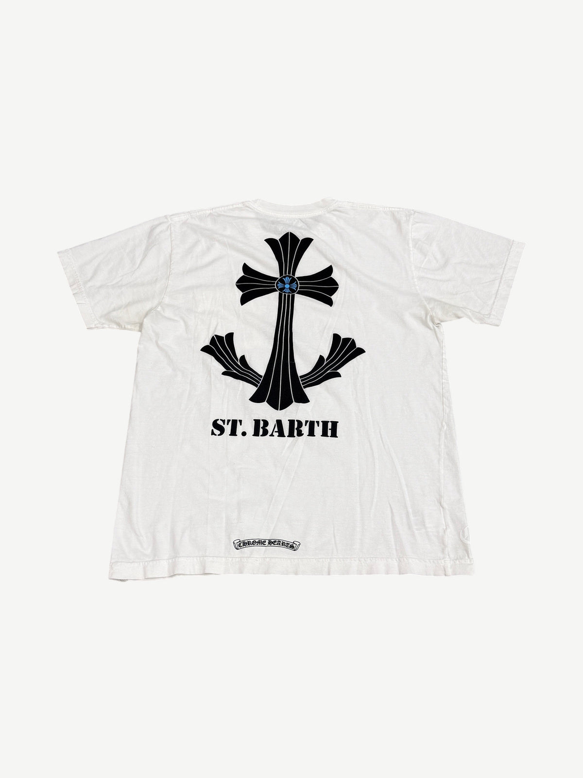 Chrome Hearts White St. Barth Exclusive Cross Tee
