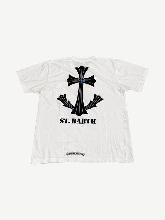 Chrome Hearts White St. Barth Exclusive Cross Tee