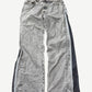 Diesel 1955 D-Rekiv 007F8 straight jeans front in gray acid wash with side zipper detail and Diesel hardware