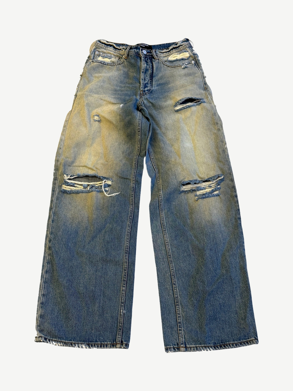 Enfants Riches Deprimes Baggy Distressed Mud Dyed Jeans