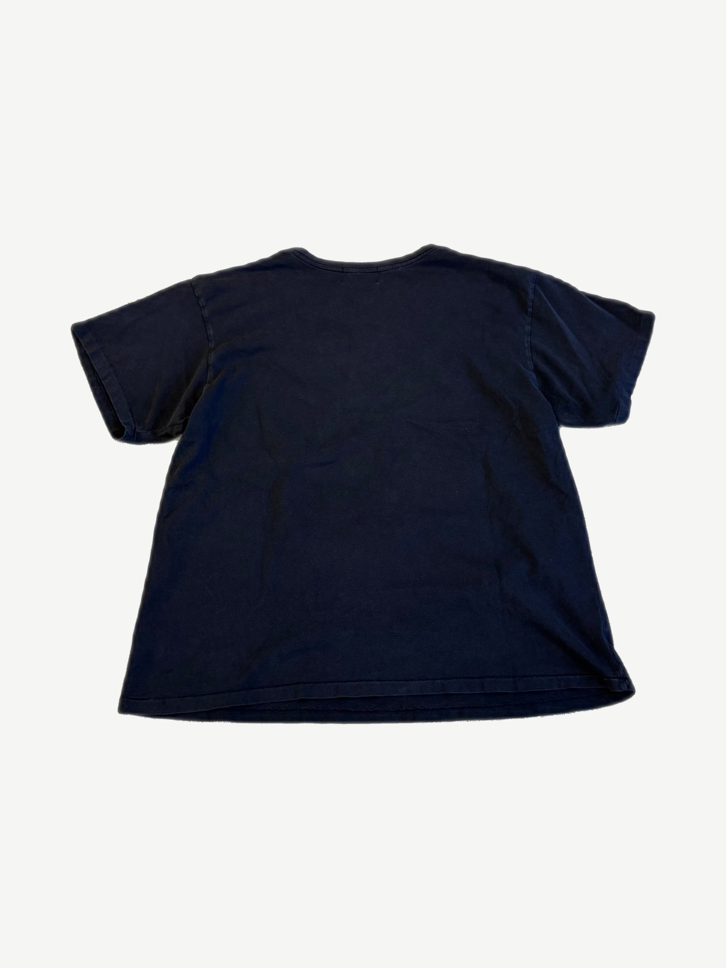 Enfants Riches Deprimes black Romeo tee back view showing faded cotton and relaxed boxy silhouette.