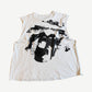 Enfants Riches Deprimes Blockades cutoff tank back with screenprinted pistols and figure graphic print.