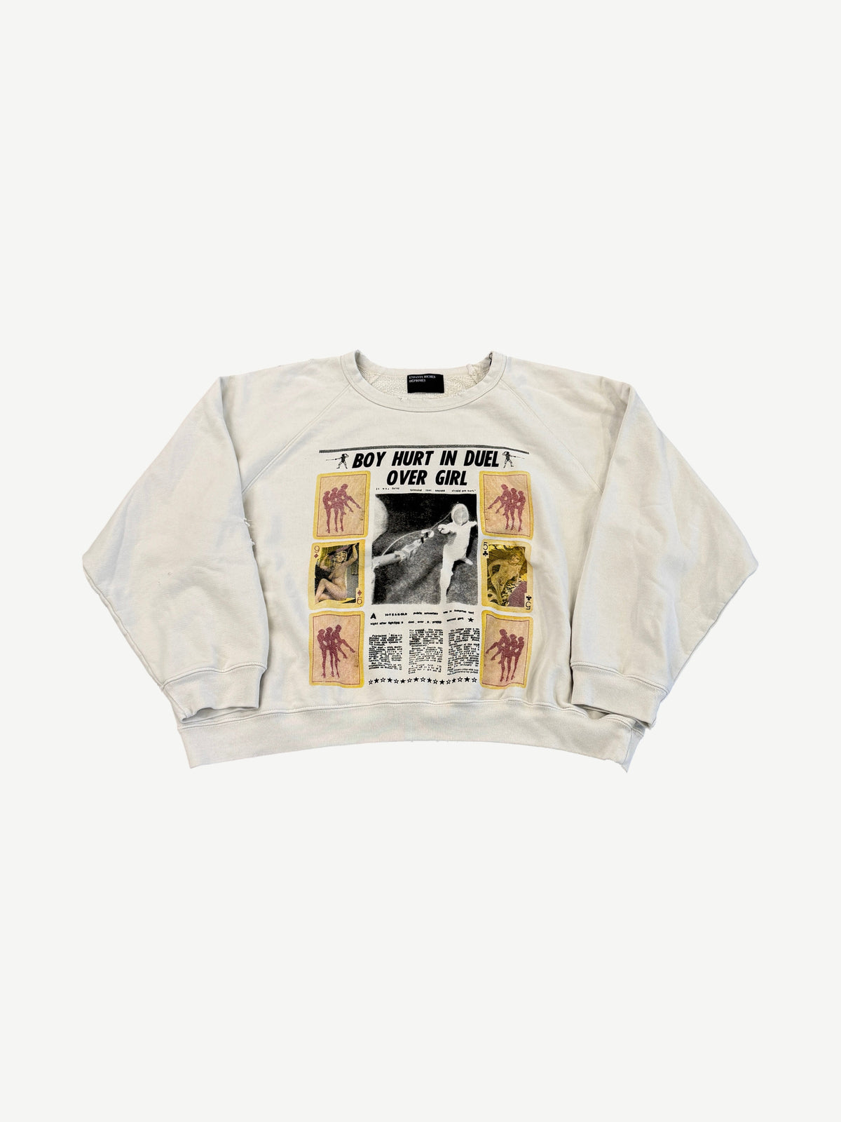 Enfants Riches Deprimes Boy Hurt In Duel Crewneck