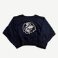 Enfants Riches Deprimes En Chaine raglan crewneck front, contrast sleeves and chest title print