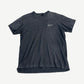 Enfants Riches Deprimes faded gray distressed tee with white ERD chest pocket logo print
