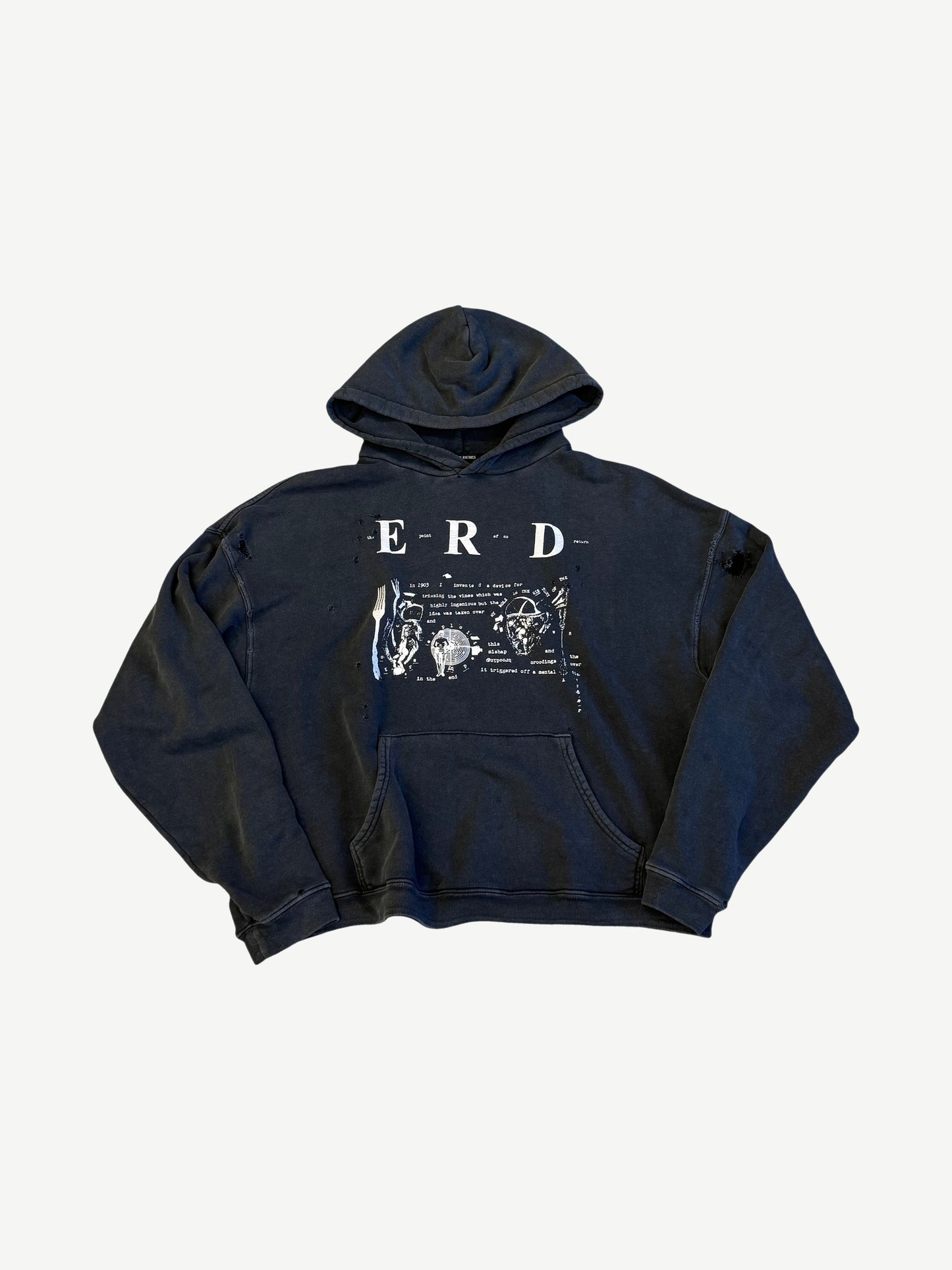 Enfants Riches Deprimes Gray My Role In the War Hoodie