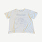 Back of Enfants Riches Deprimes Melancholy tee in cream cotton showing faint print bleed-through on rear.