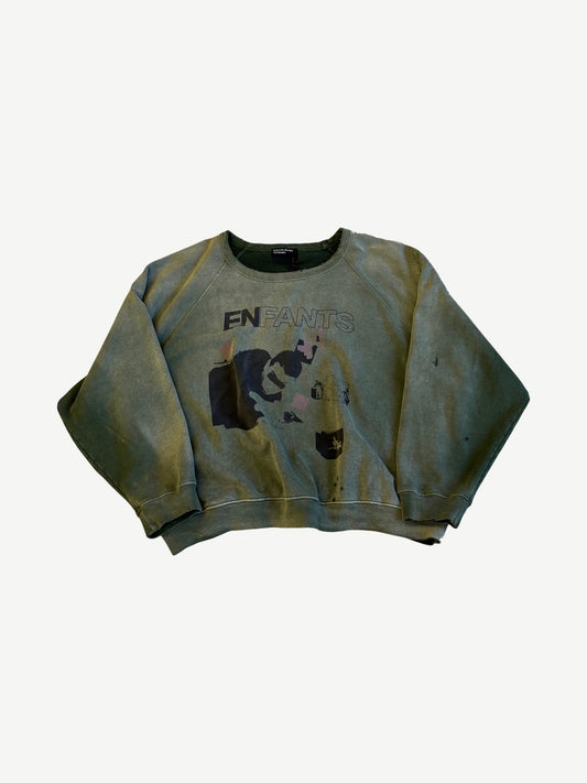 Enfants Riches Deprimes My Death My Life Raglan Crewneck