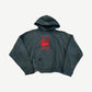 Enfants Riches Deprimes washed black Psychotherapie de l'Adolescent hoodie with red book cover chest graphic
