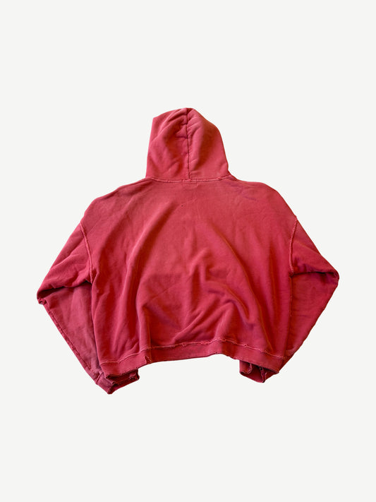 Enfants Riches Deprimes Red Distressed Logo Print Hoodie