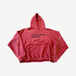 Enfants Riches Deprimes Red Distressed Logo Print Hoodie