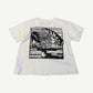 Enfants Riches Deprimes white records tee back, large flyer-style ERD Records collage graphic