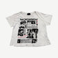 Enfants Riches Deprimes white Teen Just Wanted Love tee with newspaper collage front print