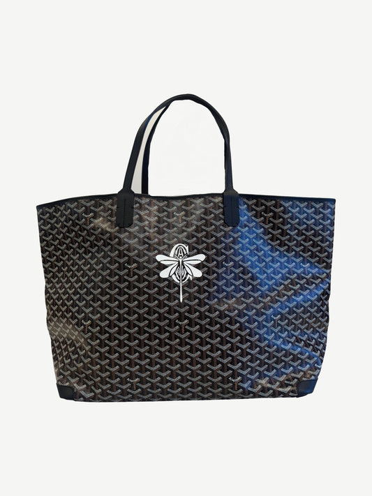 Goyard Black Artois GM Printed Tote Bag