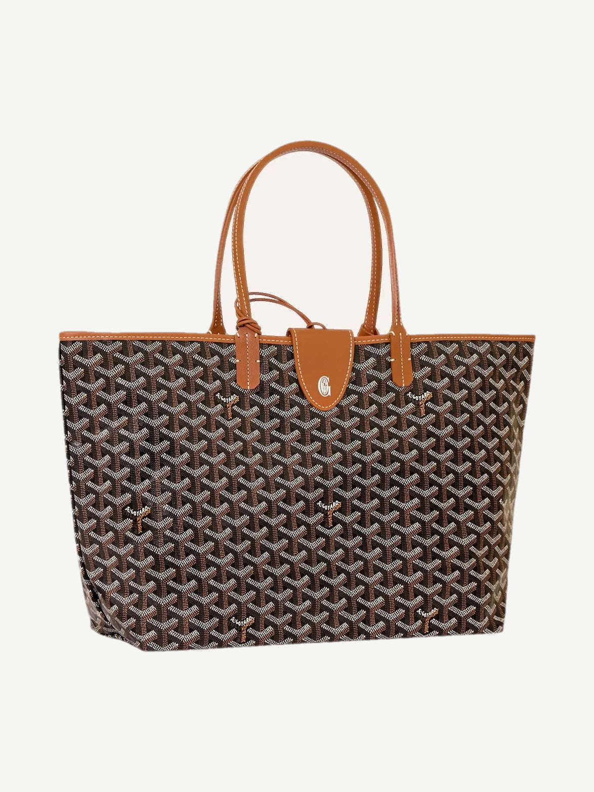 Goyard Black Brown Saint Louis PM Tote Bag