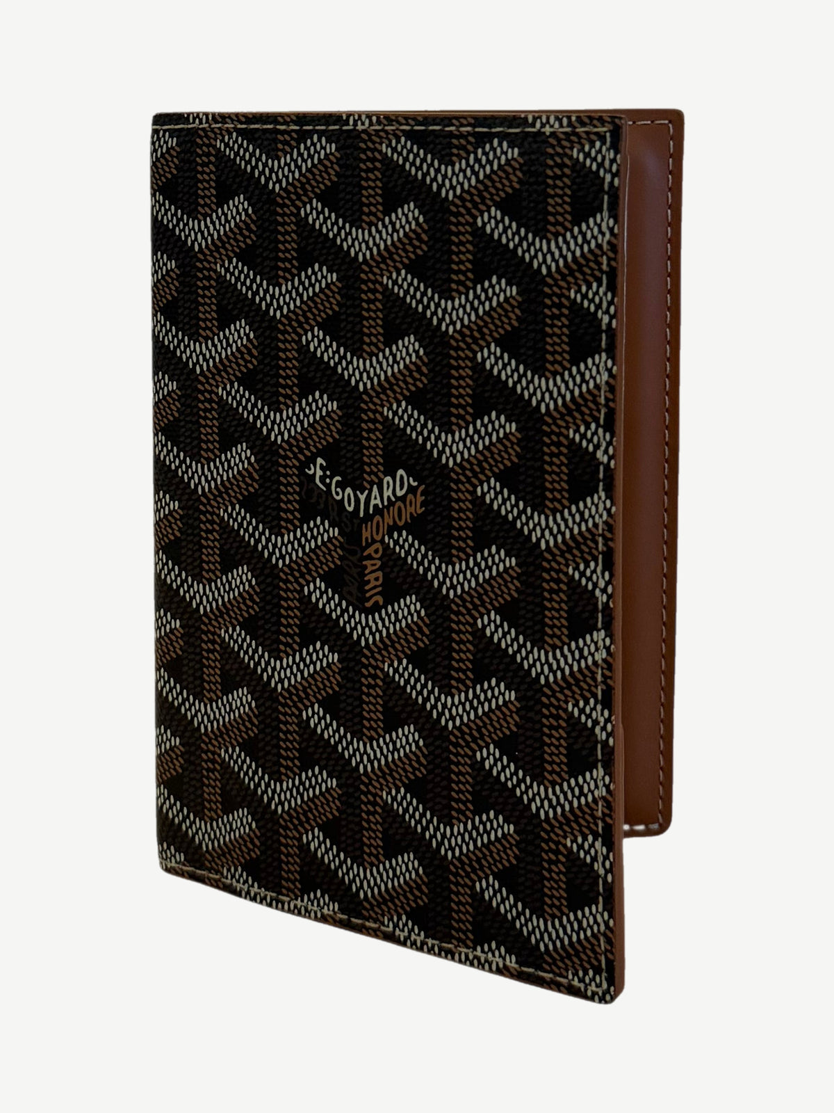 Goyard Brown Grenelle Passport Cover