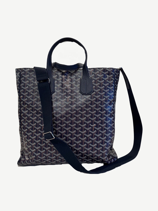 Goyard Navy Blue Voltaire Tote Bag