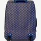 Goyard Navy Goyardine Trolley PM Suitcase
