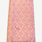 Goyard pink Richelieu long wallet upright view, Goyardine chevron canvas with Paris signature stamp