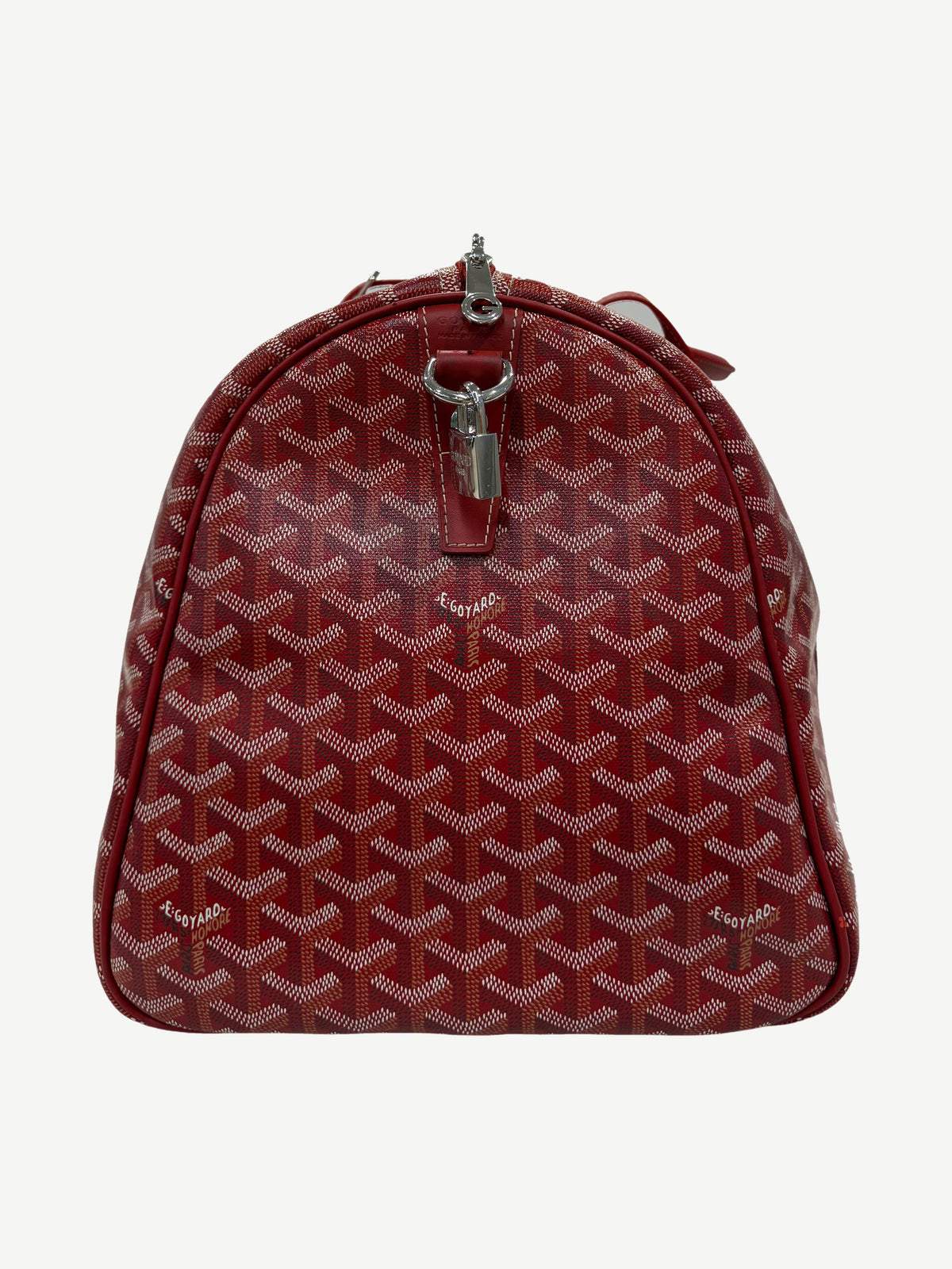 Goyard Red Boston 50 Duffle Bag