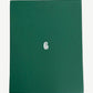 Goyard green leather presentation box with embossed white Maison Goyard monogram cartouche on lid.