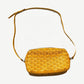 Goyard Cap Vert PM yellow Goyardine canvas crossbody messenger bag with adjustable leather strap