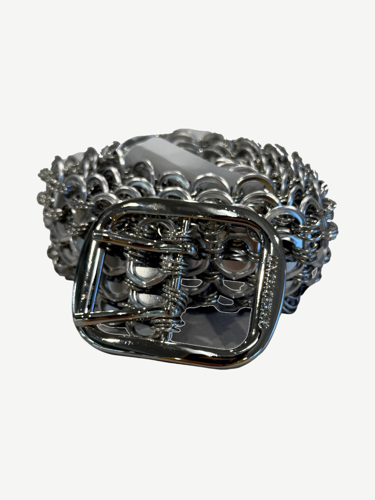 Greedy Unit Silver Bottle Cap Belt