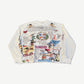 Greedy Unit White Allover Print Thermal Longsleeve