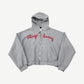 GV Gallery Raspberry Hills Gray Red Script Zipup
