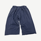 GV Gallery Raspberry Hills navy sweat shorts back view, raw cutoff hems and elastic drawstring waistband