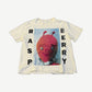 GV Gallery Raspberry Hills Sonic tee front in distressed cream with red raspberry photo and block RASP BERRY type
